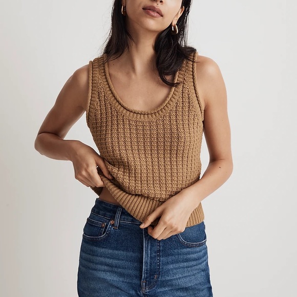 Madewell Sweaters - Madewell Textured-Stitch Sweater Tank NWT